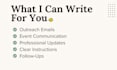 write clear outreach emails and event communications