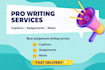 write instagram captions, notes and assignments fast