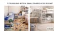 design a shared kids room with smart space saving ideas