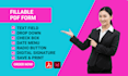 create interactive pdf editable fillable pdf forms on acrobat canva or indesign