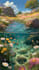 draw pixel art scene and background for your game