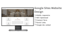 build google sites website, landing page, portfolio website, personal website