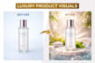 create luxury skincare product visuals