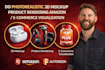 do photorealistic 3d mockup, product rendering amazon ecommerce visualization