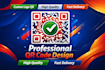 create a professional logo qr code design