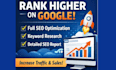 technical, on page and website SEO optimization