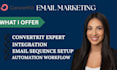 do convertkit email automation and landing page setup