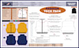 create a professional factory ready tech pack for clothing brand