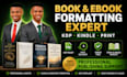do amazon KDP book formatting and book cover design for kindle and paperback