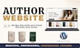 design a wix author website with online bookstore, wordpress webstore for author