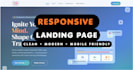 fix HTML CSS javascript bugs and create landing pages
