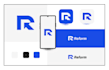 design a simple modern app logo and app icon