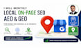 do monthly local  onpage SEO aeo and GEO for google and ai search