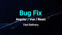 fix bugs in angular, vue, or react app