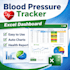 create a blood pressure tracker in excel with dashboard