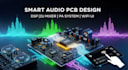 develop smart audio pcb design, pa systems, dj mixers, dsp, wifi touch UI