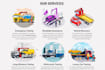 design towing website, courier website, logistics, trucking wordpress website