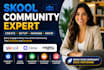 setup skool community circle so mighty networks create wix online course content