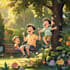 create enchanting 2d 3d ai children book illustrations