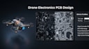 drone electronics pcb for flight controller, esc, gps, power systems, quadcopter
