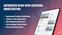 build an autoblog website with adsterra ads SEO optimization and fast loading