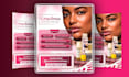 design luxury beauty flyers and cosmetic packaging