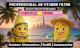 create 3d ar vtuber filter streaming avatar for snap camera and lens studio