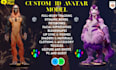 create anime vrchat avatar, furry vtuber model, vseeface avatar, vrm rigging