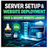 setup server, deploy website and configure devops with nginx ssl