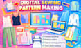 make digital clothing sewing patterns, pattern grading for any dress garment dxf