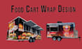create a food cart wrap, food van wrap, food trailer, or food truck wrap design
