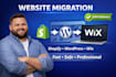 migrate shopify to wordpress wix ionos  woocommerce to shopify store migration