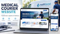 design a medical courier healthcare logistics delivery website