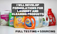 develop formulations for laundry, cosmetic and cleaning products