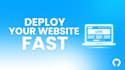 deploy your website online using github pages fast