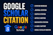 increase google scholar citation,write backdated and publish research articles