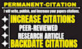 increase google scholar citation, scopus citation, backdated citation, h index