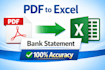 convert bank statement PDF to excel