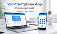develop custom voip softphone app, linphone sip app, twilio calling app