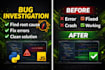 fix bugs in your code fast python javascript api web