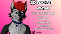 custom vrchat avatar commission, vr character, 3d model, vrc avatar, furry nsfw