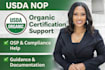 provide usda nop organic certification consulting and documentation support