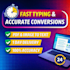 do fast and accurate typing work from pdf image or handwritten notes
