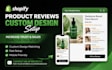setup shopify product reviews with custom design