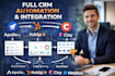 setup apollo io hubspot CRM integration clay honeybook moday webflow automation
