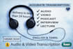 transcribe your audio and video