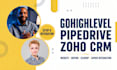 setup gohighlevel website pipedrive zoho CRM notion clickup zapier integration