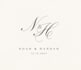design elegant wedding logo, initials and monogram