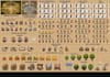 do pixel art top down tileset, tilemap, animated sprite sheet, rpg game map