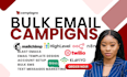 do high converting bulk email, blast cold email campaigns email template design